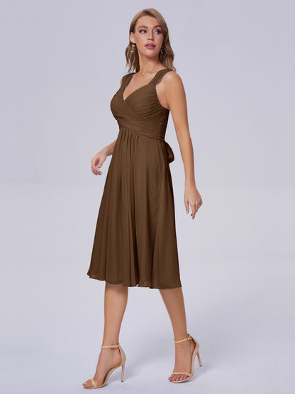 Mya Best Short Bridesmaid Dresses With Bowknot