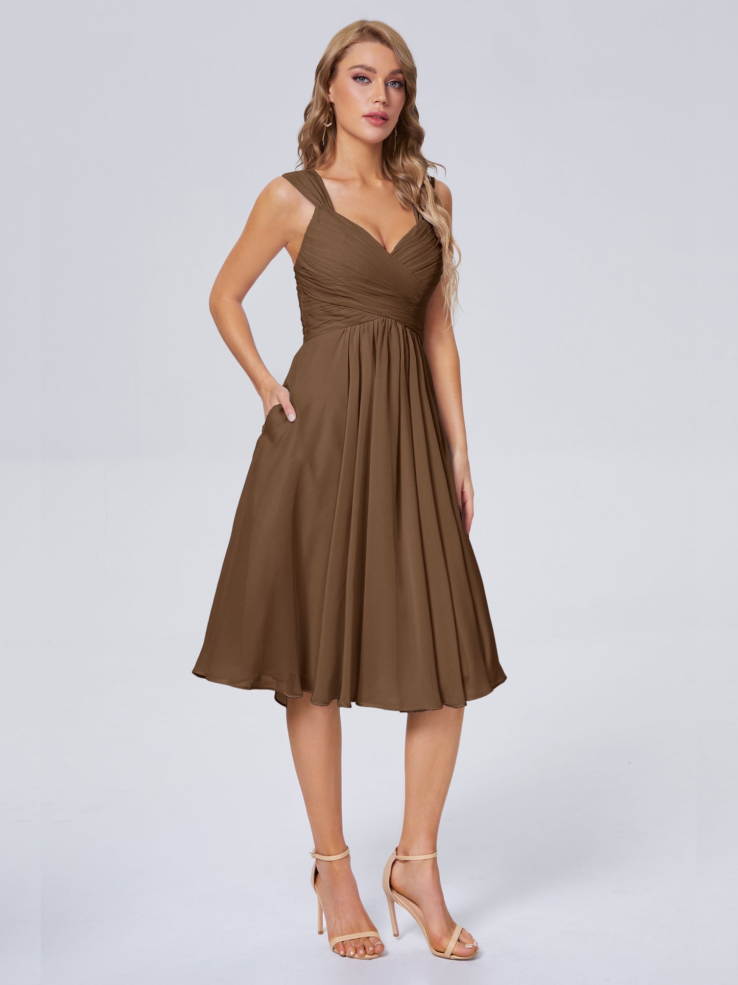 Mya Best Short Bridesmaid Dresses With Bowknot