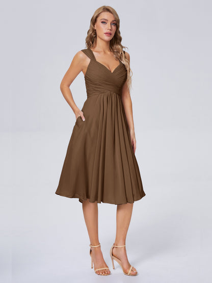 Mya Best Short Bridesmaid Dresses With Bowknot