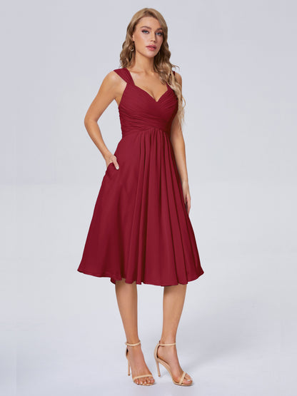 Mya Best Short Bridesmaid Dresses With Bowknot