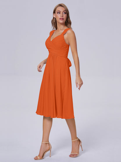 Mya Best Short Bridesmaid Dresses With Bowknot