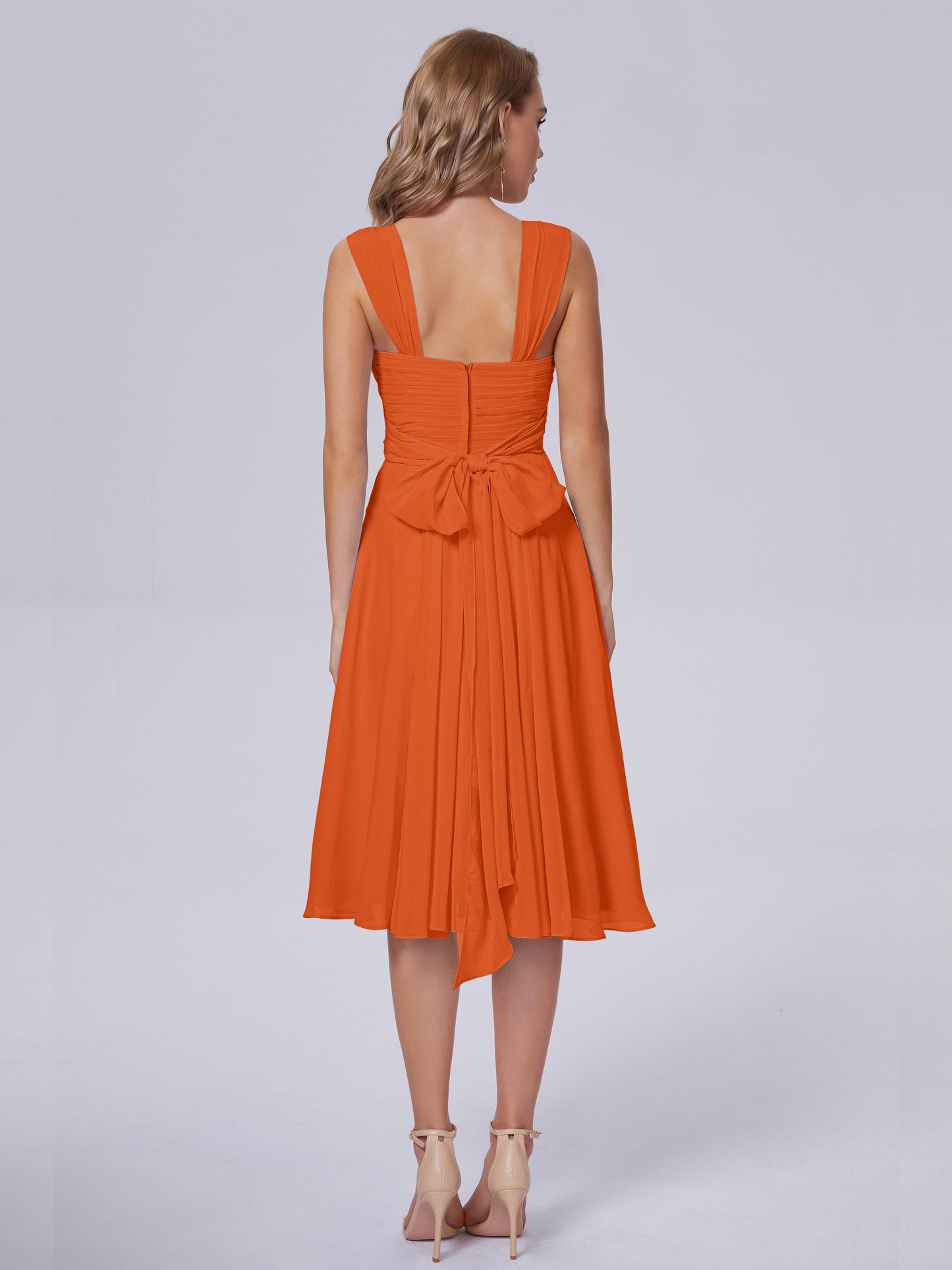 Mya Best Short Bridesmaid Dresses With Bowknot