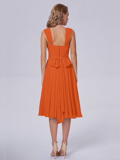Mya Best Short Bridesmaid Dresses With Bowknot