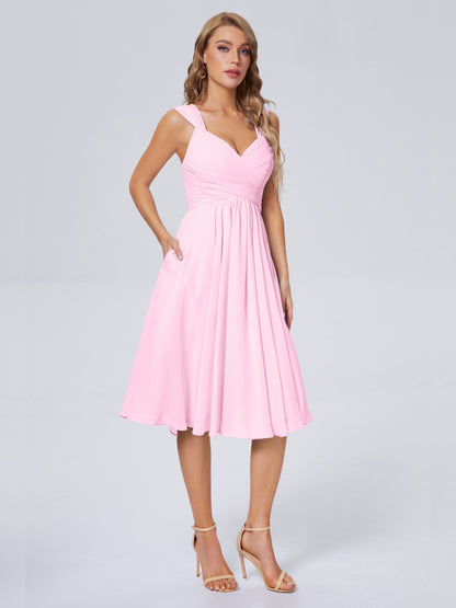 Mya Best Short Bridesmaid Dresses With Bowknot
