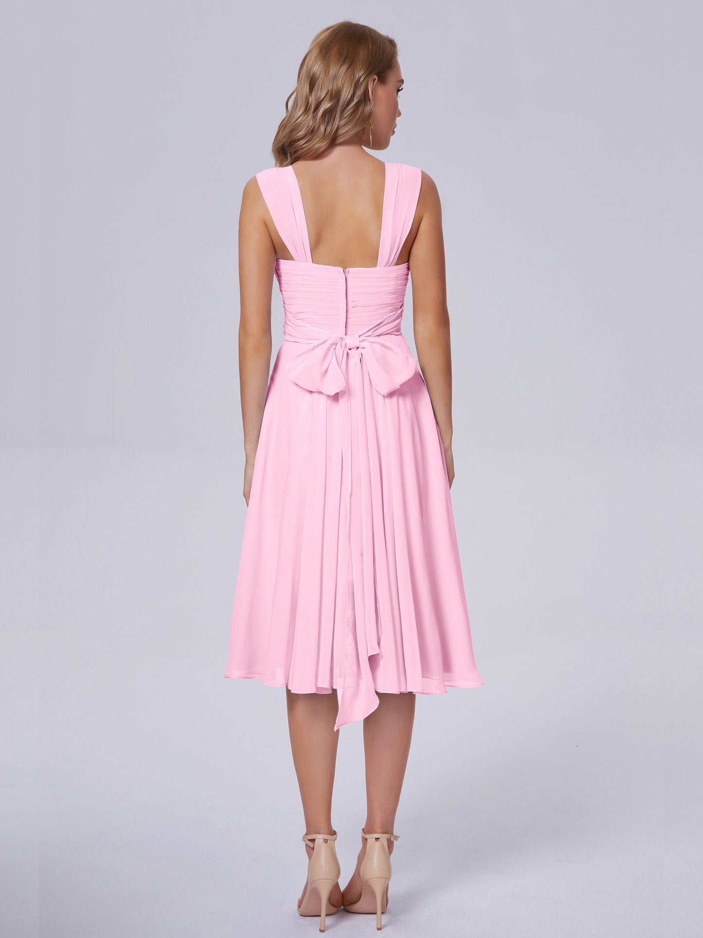 Mya Best Short Bridesmaid Dresses With Bowknot