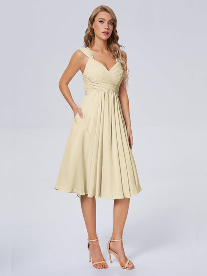 Mya Best Short Bridesmaid Dresses With Bowknot