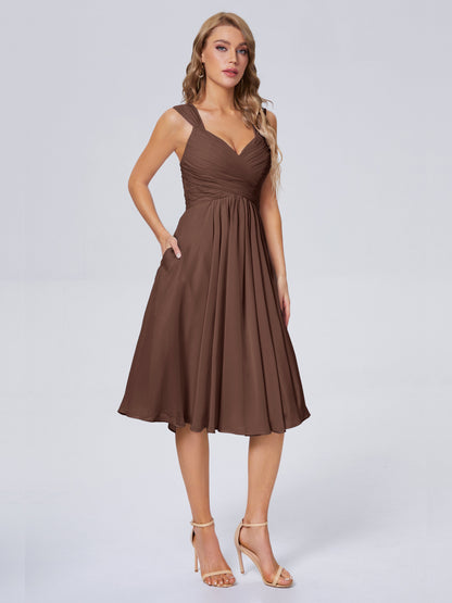 Mya Best Short Bridesmaid Dresses With Bowknot
