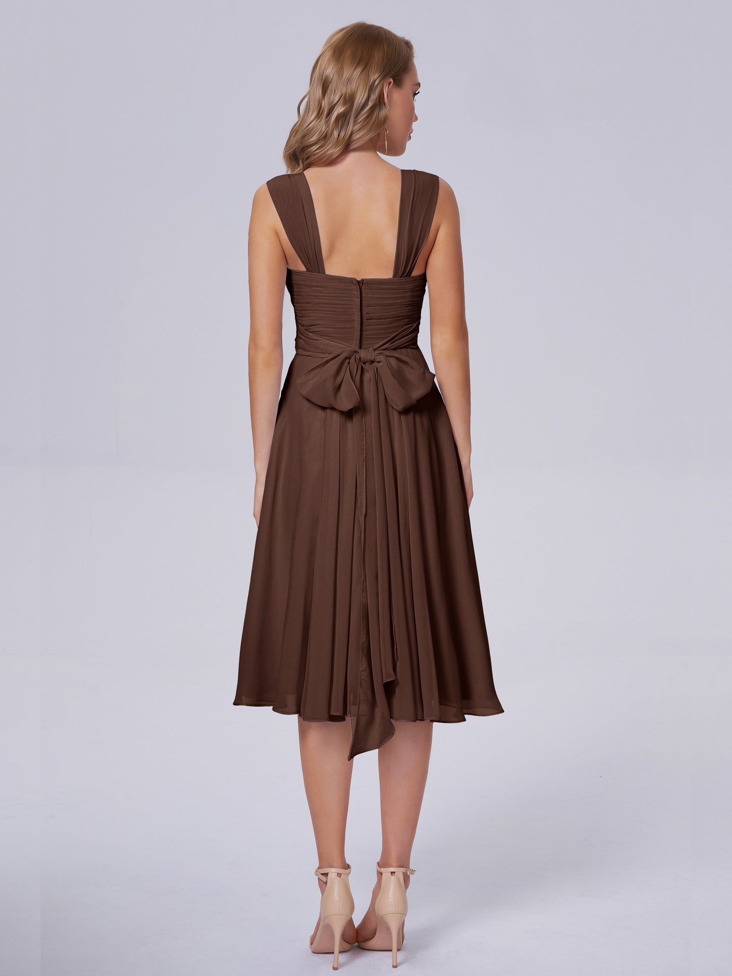 Mya Best Short Bridesmaid Dresses With Bowknot
