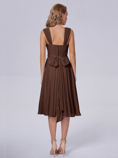 Mya Best Short Bridesmaid Dresses With Bowknot