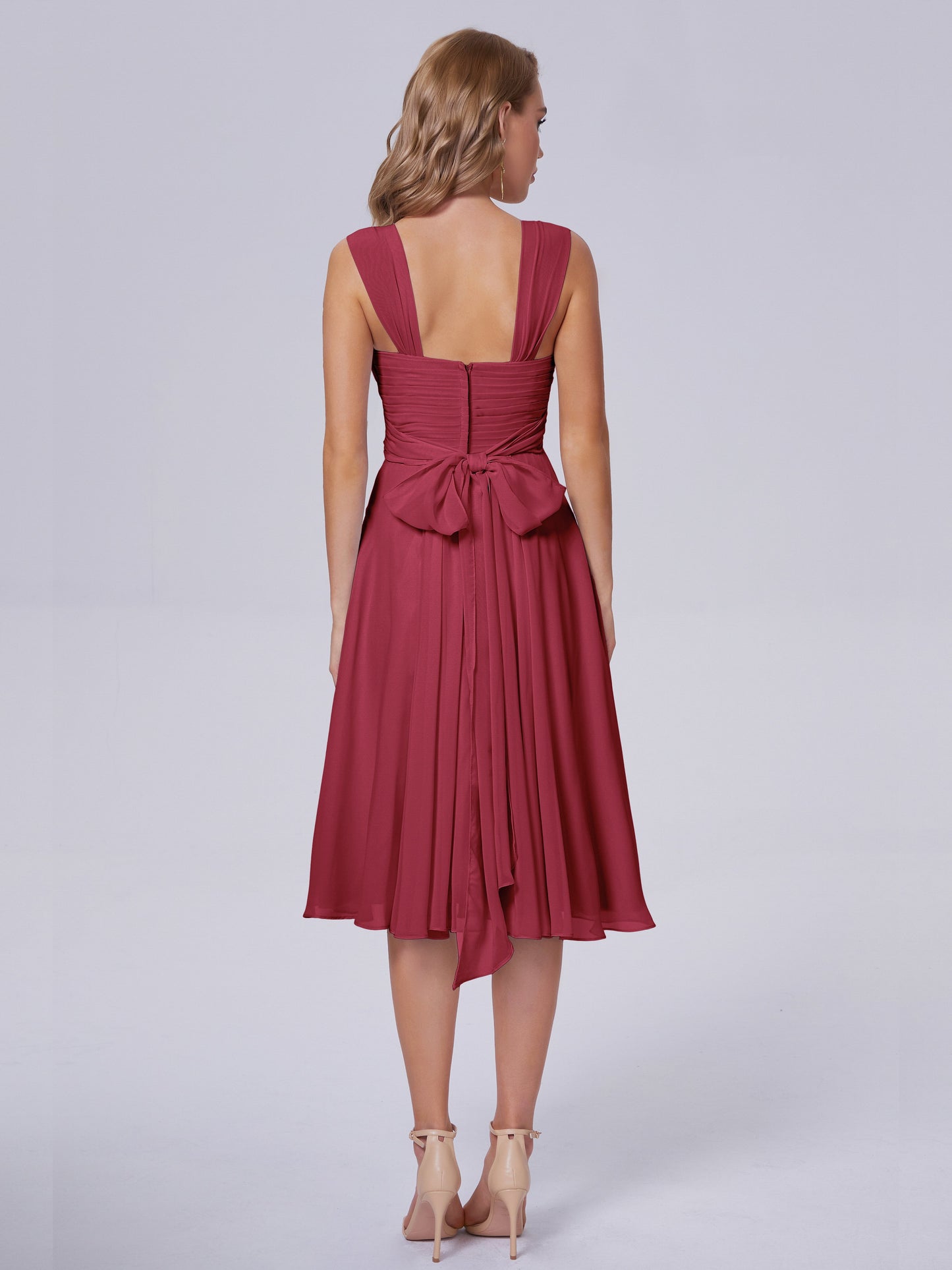 Mya Best Short Bridesmaid Dresses With Bowknot