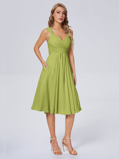 Mya Best Short Bridesmaid Dresses With Bowknot