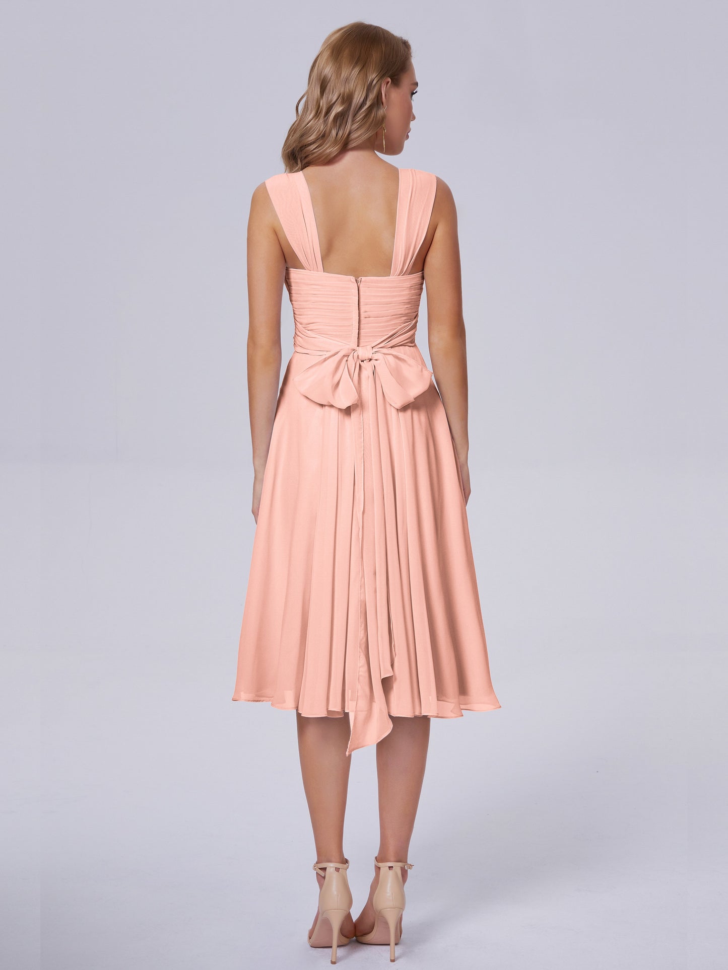 Mya Best Short Bridesmaid Dresses With Bowknot