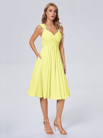 Mya Best Short Bridesmaid Dresses With Bowknot