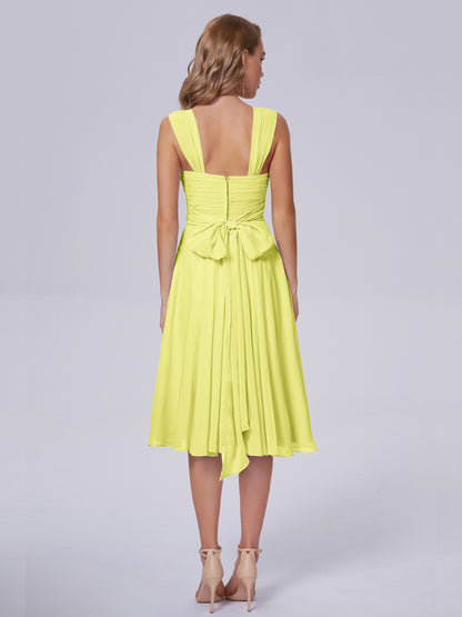 Mya Best Short Bridesmaid Dresses With Bowknot