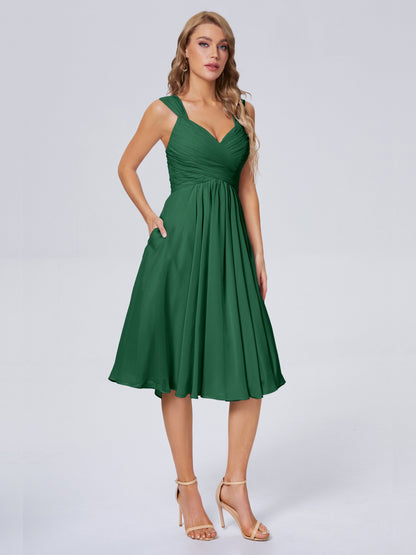 Mya Best Short Bridesmaid Dresses With Bowknot
