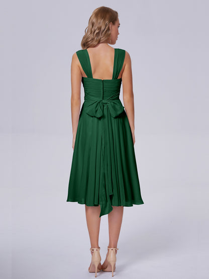 Mya Best Short Bridesmaid Dresses With Bowknot