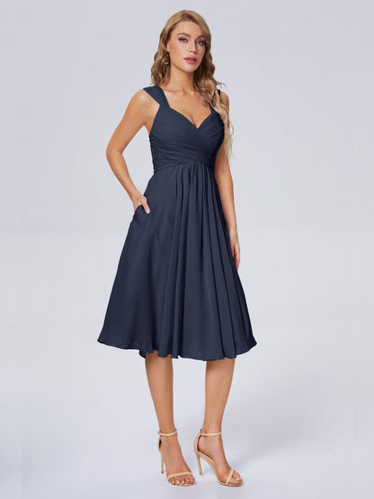 Mya Best Short Bridesmaid Dresses With Bowknot