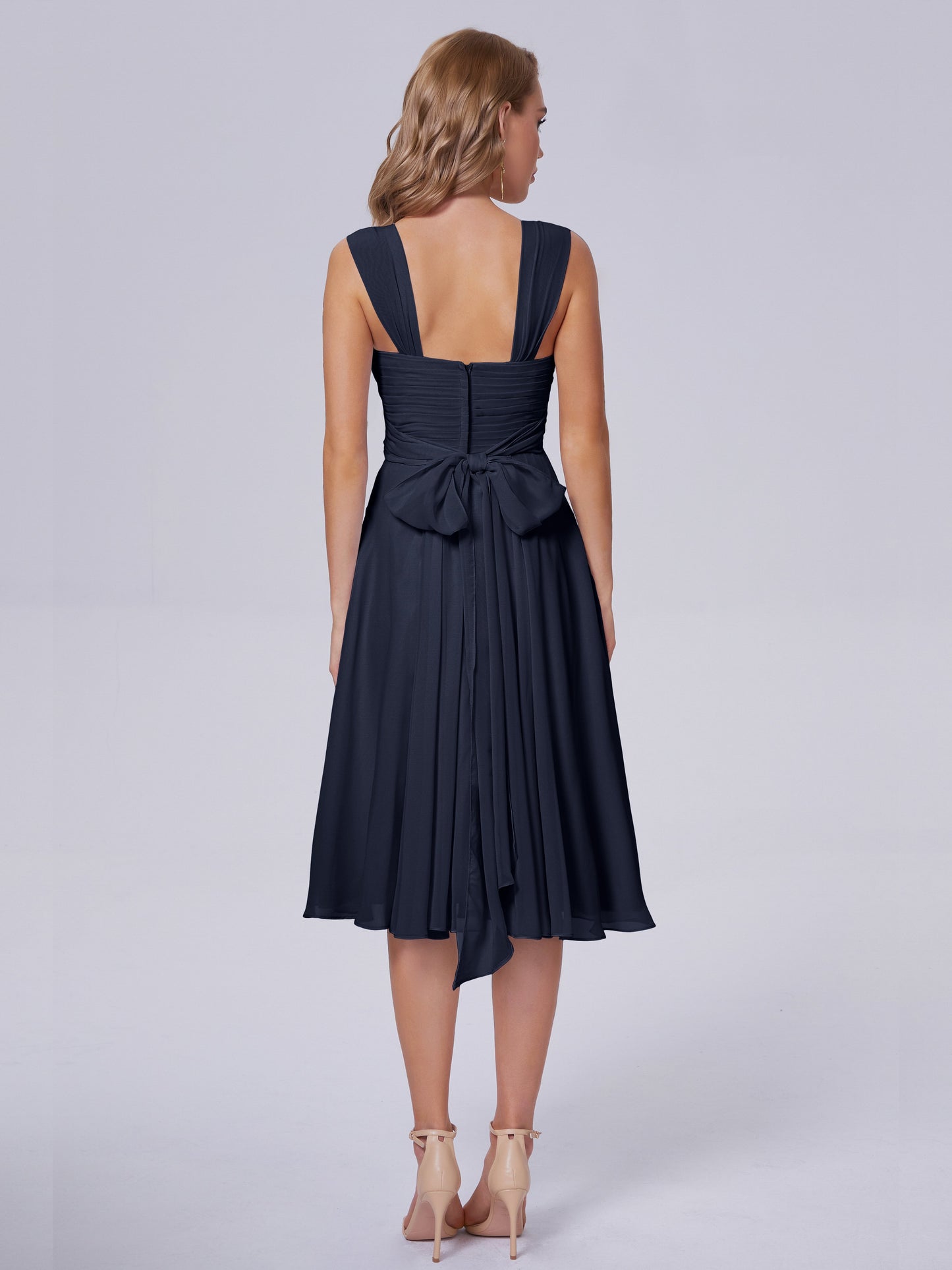 Mya Best Short Bridesmaid Dresses With Bowknot