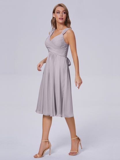 Mya Best Short Bridesmaid Dresses With Bowknot