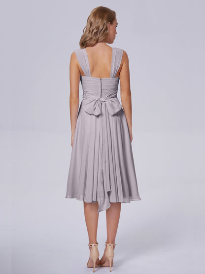 Mya Best Short Bridesmaid Dresses With Bowknot