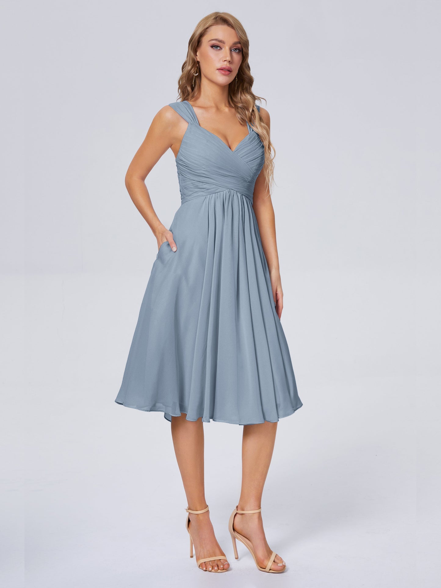 Mya Best Short Bridesmaid Dresses With Bowknot