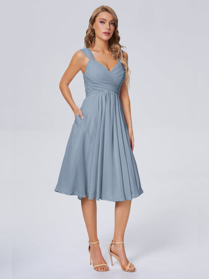 Mya Best Short Bridesmaid Dresses With Bowknot