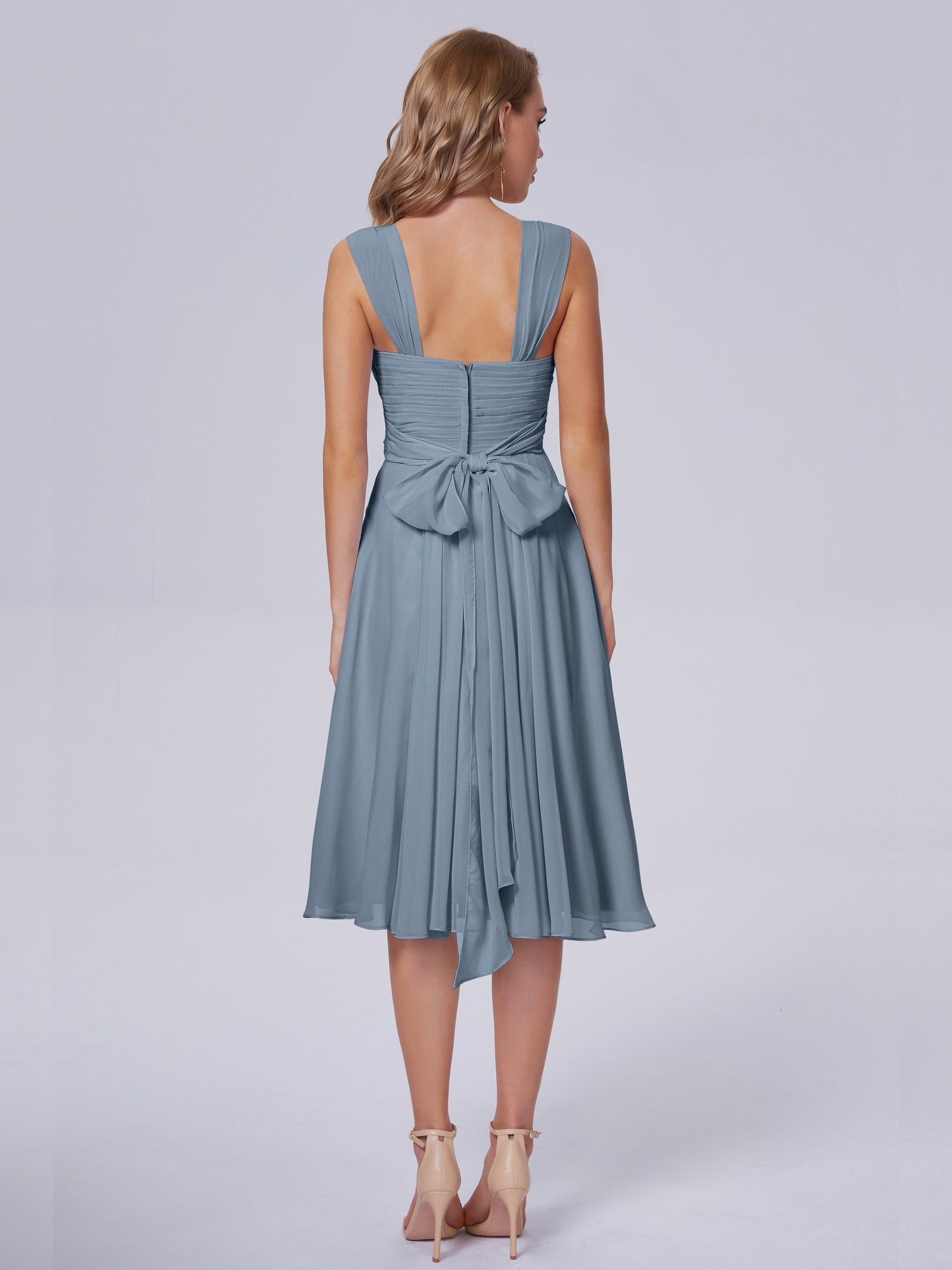 Mya Best Short Bridesmaid Dresses With Bowknot