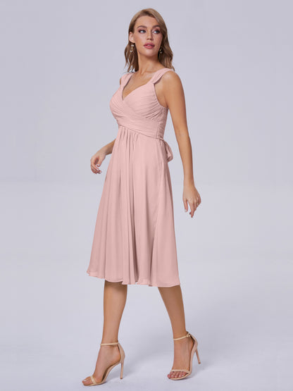 Mya Best Short Bridesmaid Dresses With Bowknot