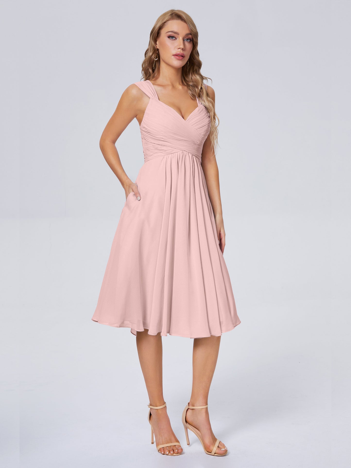 Mya Best Short Bridesmaid Dresses With Bowknot