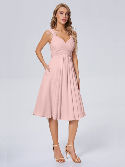 Mya Best Short Bridesmaid Dresses With Bowknot