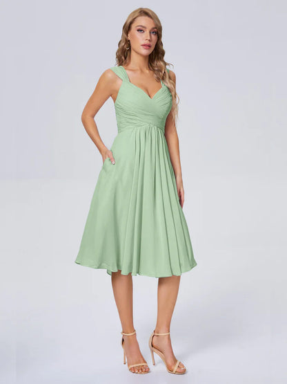 Mya Best Short Bridesmaid Dresses With Bowknot