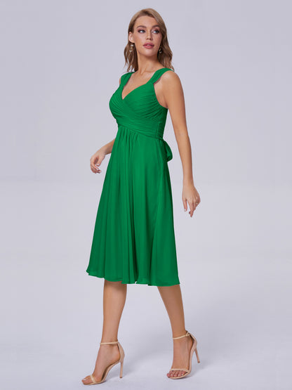 Mya Best Short Bridesmaid Dresses With Bowknot