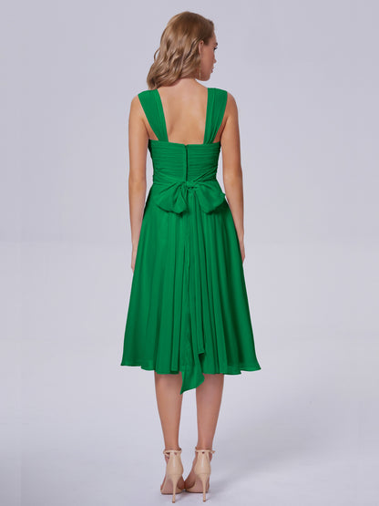 Mya Best Short Bridesmaid Dresses With Bowknot