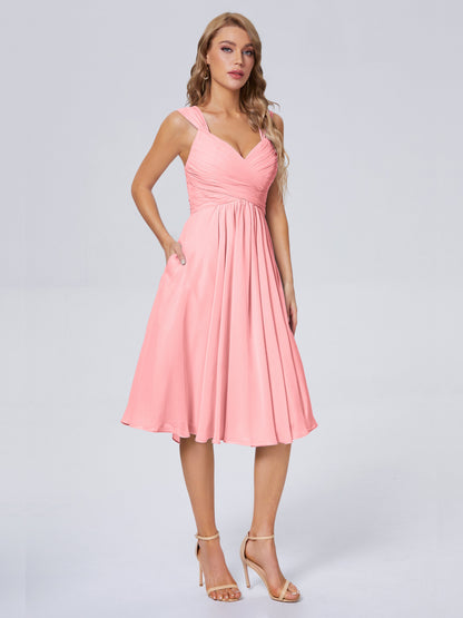 Mya Best Short Bridesmaid Dresses With Bowknot