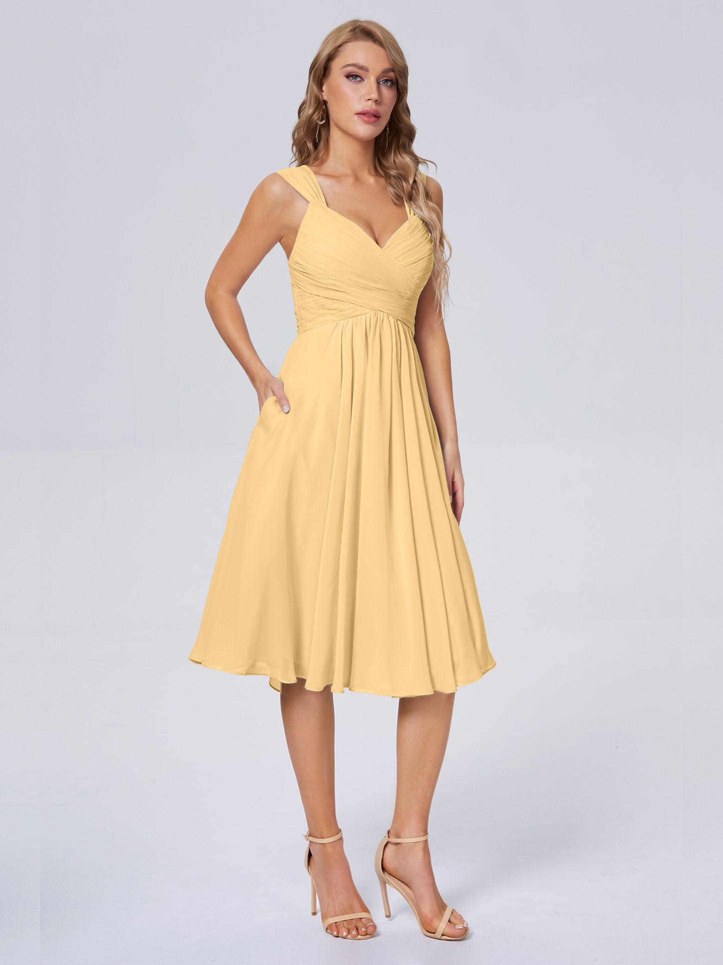 Mya Best Short Bridesmaid Dresses With Bowknot