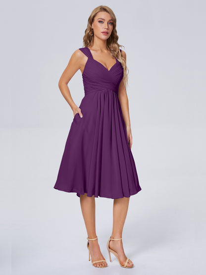 Mya Best Short Bridesmaid Dresses With Bowknot