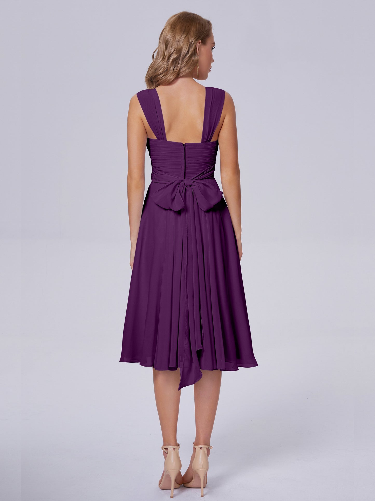 Mya Best Short Bridesmaid Dresses With Bowknot