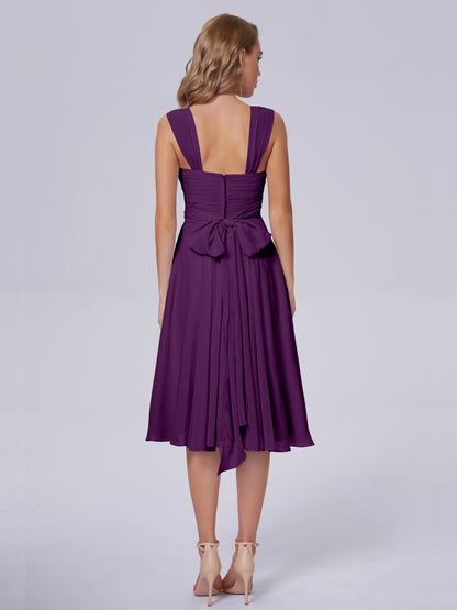 Mya Best Short Bridesmaid Dresses With Bowknot