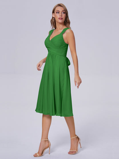 Mya Best Short Bridesmaid Dresses With Bowknot