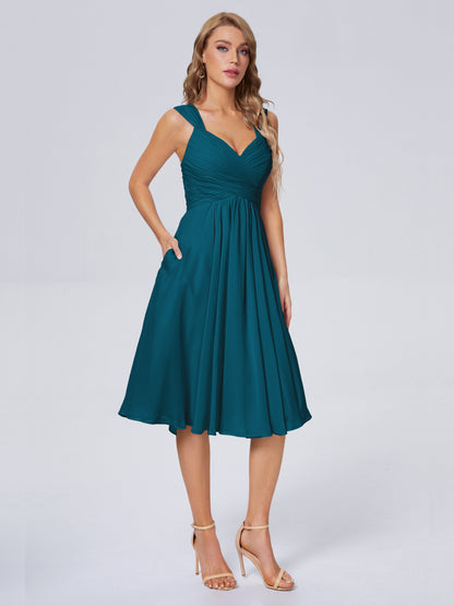 Mya Best Short Bridesmaid Dresses With Bowknot