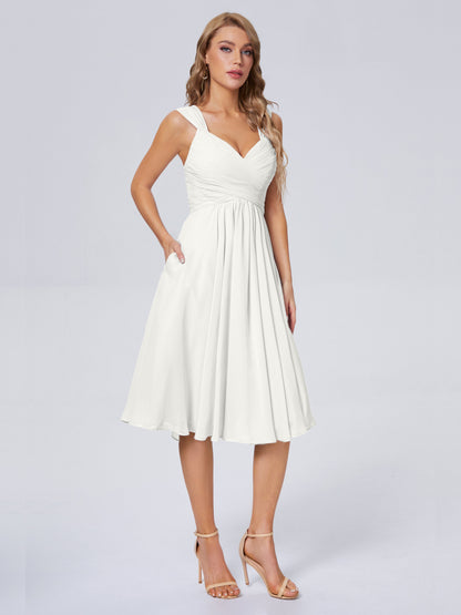 Mya Best Short Bridesmaid Dresses With Bowknot
