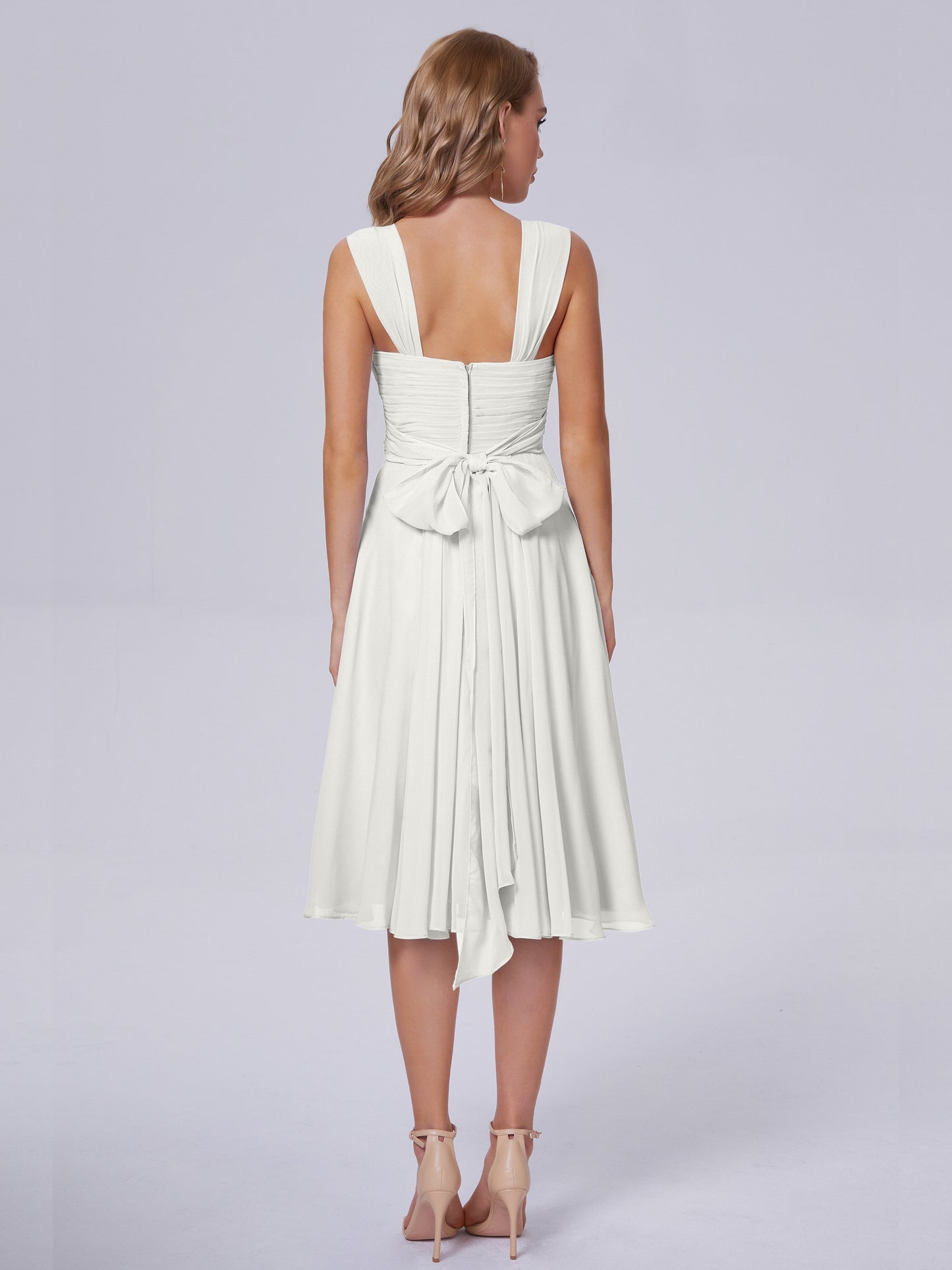 Mya Best Short Bridesmaid Dresses With Bowknot