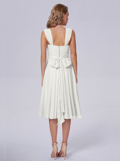 Mya Best Short Bridesmaid Dresses With Bowknot