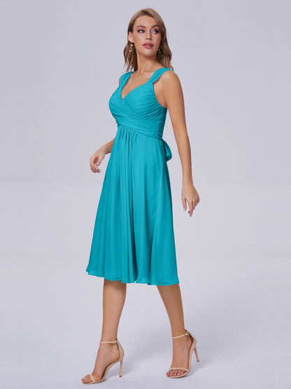 Mya Best Short Bridesmaid Dresses With Bowknot
