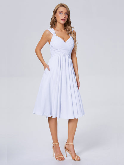 Mya Best Short Bridesmaid Dresses With Bowknot