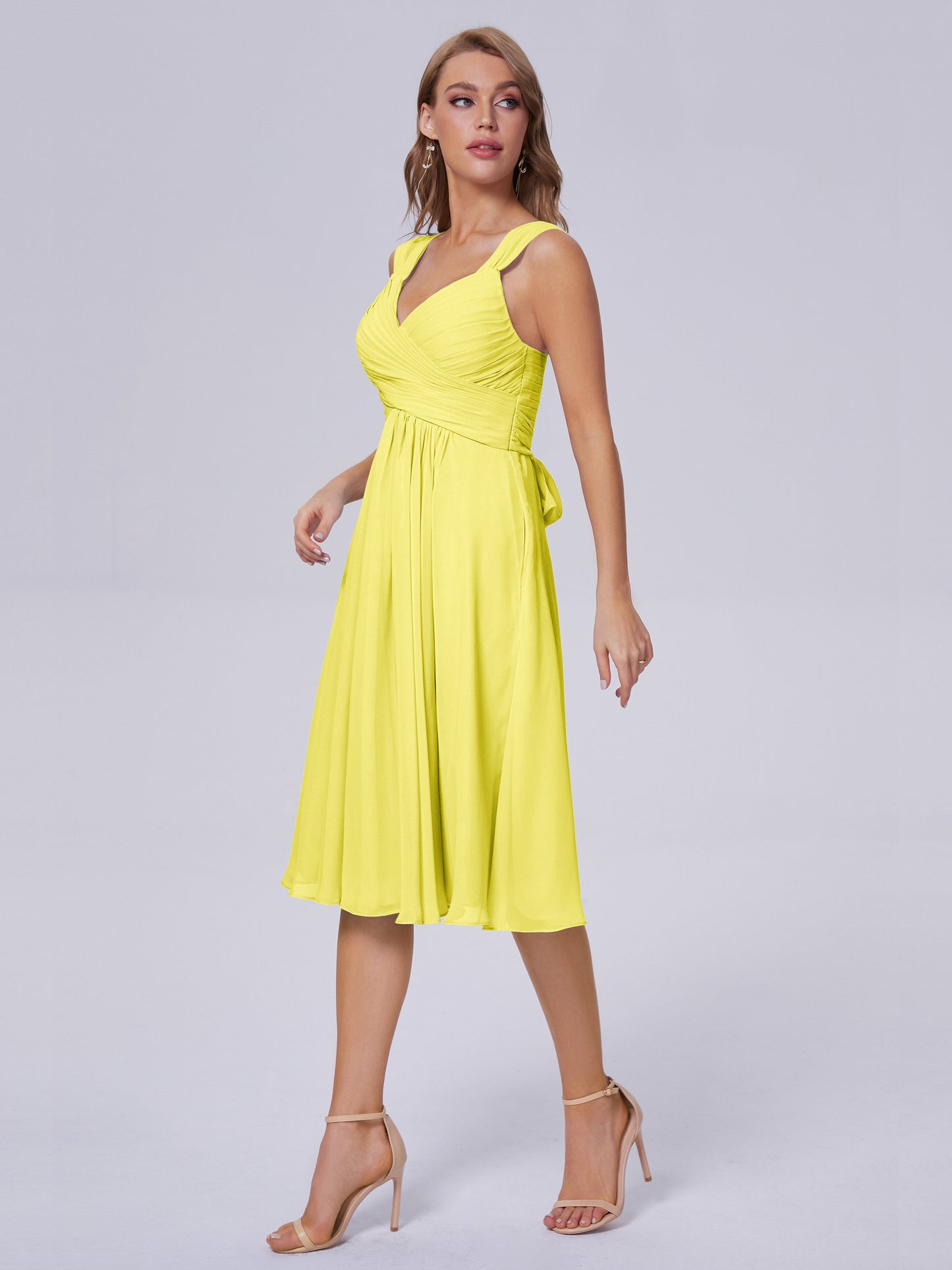 Mya Best Short Bridesmaid Dresses With Bowknot