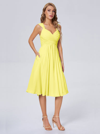 Mya Best Short Bridesmaid Dresses With Bowknot