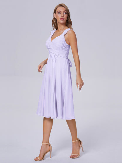 Mya Best Short Bridesmaid Dresses With Bowknot