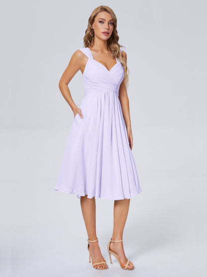 Mya Best Short Bridesmaid Dresses With Bowknot