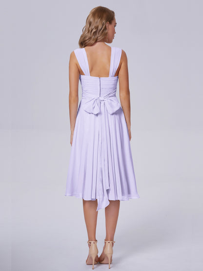 Mya Best Short Bridesmaid Dresses With Bowknot